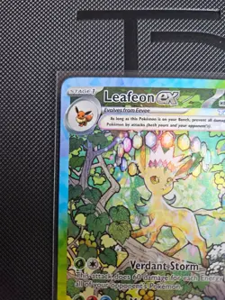 2025 Pokemon Prismatic Evolutions Leafeon ex #144/131 - Image 4