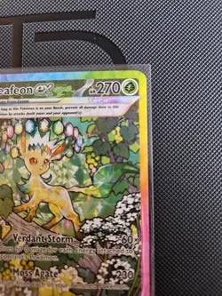 2025 Pokemon Prismatic Evolutions Leafeon ex #144/131 - Image 5
