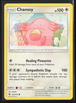 Chansey 152/214 Common Lost Thunder Pokemon Near Mint - Image 1