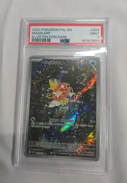 Pokemon TCG Magikarp 203/193 Paldea Evolved Illustration Rare PSA 9 Mint - Image 1