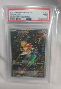 Pokemon TCG Magikarp 203/193 Paldea Evolved Illustration Rare PSA 9 Mint - Image 3