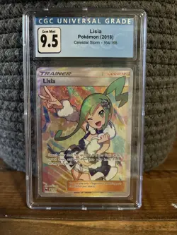2018 POKEMON CELESTIAL STORM ULTRA RARE - HOLO #164/168 LISIA CGC 9.5 - Image 1