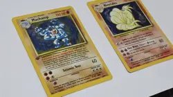 Vintage Pokemon Machamp 8/102 & Ninetales 12/102 Holo Base Set WOTC - Image 3