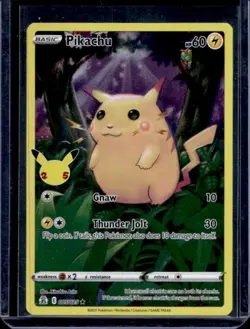 2021 Pokemon SWSH Celebrations Pikachu Holo #005/025 - Image 1
