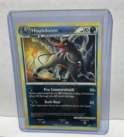 Houndoom 5/90 Undaunted Crosshatch Pokemon League Promo Card - Image 1