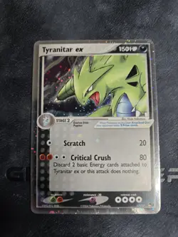 Pokemon Tyranitar EX 17/17 Holo Ultra Rare Pop Series - Image 1