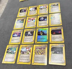 x12 Pokemon TCG E-Reader Trainer Lot Expedition LP/NM - 1 Reverse Holo Included - Image 1