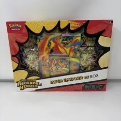 Pokemon TCG: Mega Evolution Ascended Heroes Mega Emboar ex Box - NEW - Image 1