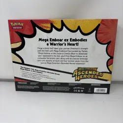Pokemon TCG: Mega Evolution Ascended Heroes Mega Emboar ex Box - NEW - Image 2