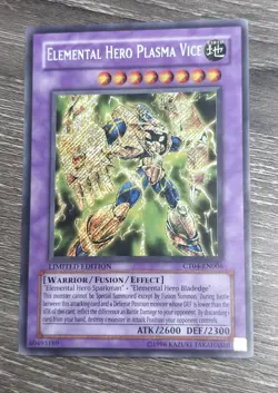Yu-Gi-Oh! TCG Elemental Hero Plasma Vice CT04-EN006 Secret Rare Limited NM - Image 1