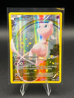 Pokemon Mew XY110 Black Star Promo Full Art Holo Card - Mythical Collection - NM - Image 1