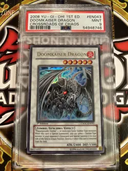 YuGiOh DOOMKAISER DRAGON #CSOC-EN043🔥PSA 9 MINT🔥1st EDITION-2008 ULTRA RARE - Image 1