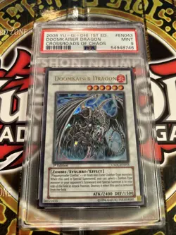 YuGiOh DOOMKAISER DRAGON #CSOC-EN043🔥PSA 9 MINT🔥1st EDITION-2008 ULTRA RARE - Image 2
