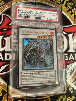 YuGiOh DOOMKAISER DRAGON #CSOC-EN043🔥PSA 9 MINT🔥1st EDITION-2008 ULTRA RARE - Image 5