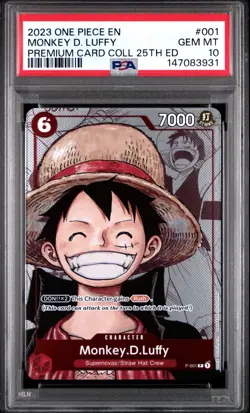 One Piece Premium Collection 25th Anniversary English PSA10/9s sequential Luffy - Image 2