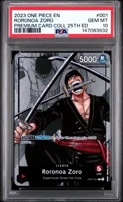 One Piece Premium Collection 25th Anniversary English PSA10/9s sequential Luffy - Image 4