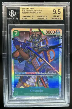 2026 One Piece Azure Sea's Seven Kikunojo Super Rare #EB04-012 BGS 9.5 GEM MINT - Image 1