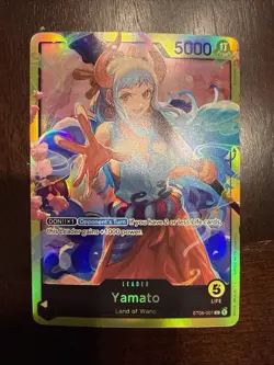 1x Yamato - ST09-001 - Leader - Foil - NM - English - One Piece TCG - Bandai - Image 1