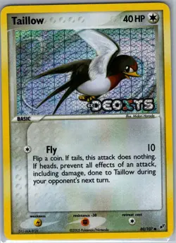 Taillow 80/107 Reverse Holo Deoxys - Pokemon Card - NM - Image 1