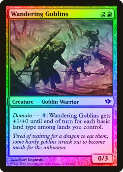 Wandering Goblins FOIL Conflux NM Red Common MAGIC THE GATHERING CARD ABUGames - Image 1