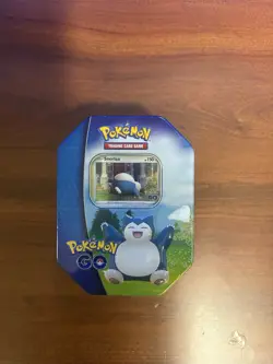 Pokemon TCG Snorlax Card Pokemon Go Sticker Tin - Image 1