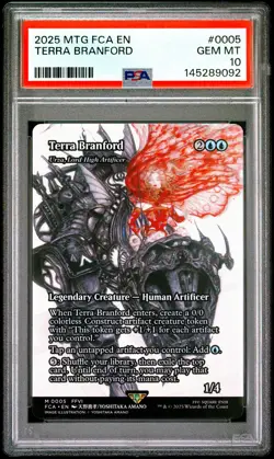 2025 MTG FINAL FANTASY THROUGH THE AGES #0005 TERRA BRANFORD PSA 10 - Image 1