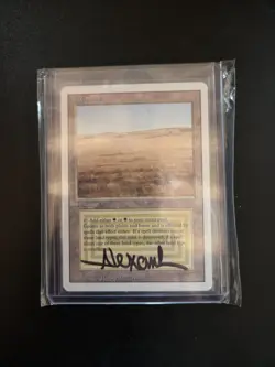 Savannah Dual Land Revised SIGNED MTG Magic The Gathering - Image 1