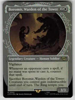Boromir, Warden of the Tower (Showcase) Foil The Lord of the Rings 302 MTG NM - Image 1