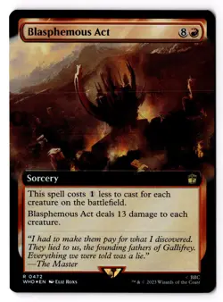 Blasphemous Act (Extended Art) 472 Universes Beyond: Doctor Who Foil NM - Image 1