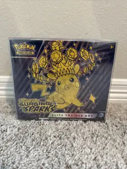 Pokemon TCG Surging Sparks ETB Elite Trainer Box Scarlet & Violet Booster Sealed - Image 1
