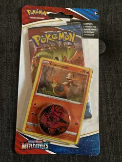 Pokemon Charmander Holo Swirl In-Flame Battle Styles Booster Blister Pack 🔥 - Image 1