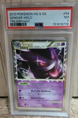 Pokemon Gengar TCG Prime Triumphant Holo Card 94/102 PSA 7 - Image 1