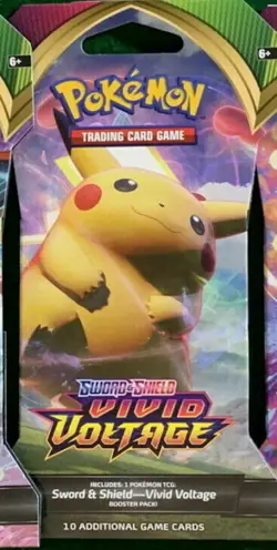 Pokemon TCG Sword and Shield Vivid Voltage Blister Pack 820650807503 - Image 1