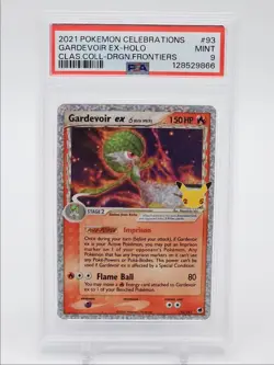 GARDEVOIR EX 2021 POKEMON CELEBRATIONS CLASSIC HOLO RARE 93/101 PSA 9 Q7119 - Image 1