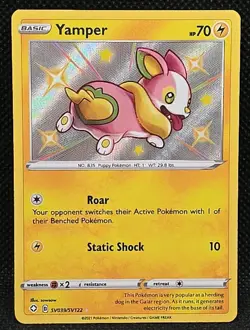 Yamper Shiny Holo Rare Shining Fates: 2021 Pokemon Shiny Vault SV039/SV122 - Image 1