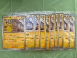 10 X Sealed Pikachu at the museum TCG pokemon card. Will Ship Worldwide 🌍✈🌏 - Image 1