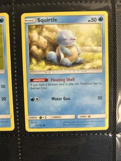 Squirtle 23/181 &22/181 & Wartortle 24/181 Team Up Pokemon Card Sun & Moon NM/LP - Image 3