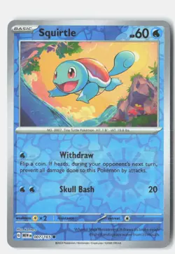 Squirtle Reverse Holo 007/165 Holo Miscellaneous Cards & Products Pokemon NM - Image 1