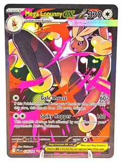Pokemon Mega Lopunny ex 128/094 Phantasmal Flames Holo Rare 330 HP EN NM - Image 1