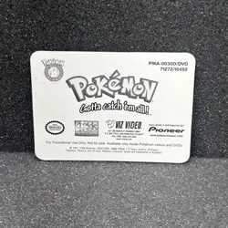 Pokemon Pikachu Raichu 3D Lenticular Promo Card Viz Video Pioneer PIKA-0030D/DVD - Image 3