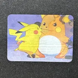 Pokemon Pikachu Raichu 3D Lenticular Promo Card Viz Video Pioneer PIKA-0030D/DVD - Image 4