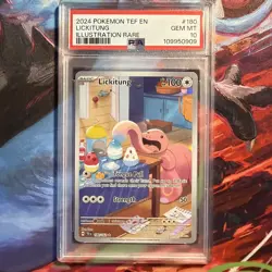 Lickitung 180/162 Pokemon S&V Temporal Forces Illustration Rare 180 PSA 10 2024 - Image 1