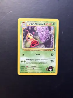 Erika's Weepinbell 48/132 Gym Heroes Uncommon MP Pokemon Card Vintage TCG - Image 1