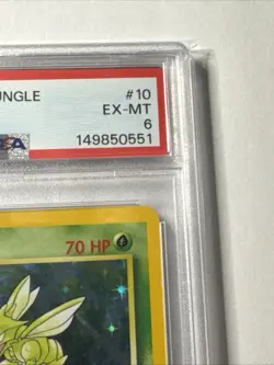 1999 Pokemon Jungle No Symbol Error #10 Scyther - Holo PSA 6 EX-MT - Image 4