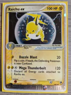 Pokemon Raichu ex 98/100 Sandstorm Holo LP - Image 1