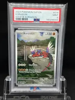 2023 POKEMON SVP EN-SV BLACK STAR PROMO #014 KORAIDON PSA 9 - Image 1
