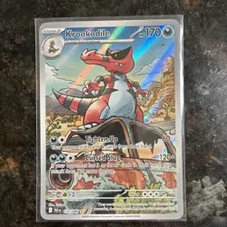Krookodile 137/086 Sv: Black Bolt Illustration Rare Pokemon Card Near Mint - Image 1