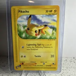 Pokemon Pikachu Expedition Base Set E reader Card 124/165 2002 - Image 1
