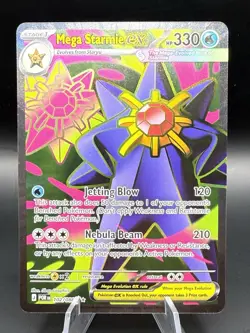 Mega Starmie ex 102/088 - Full Art Ultra Rare - Pokemon TCG: Perfect Order - NM - Image 1