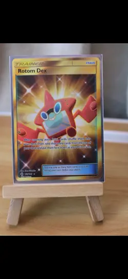 The Pokemon Company Rotom Dex Secret Rare Full Art Holo Trainer SM Base 159/149 - Image 1